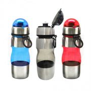 SQUEEZE DE PLASTICO INOX PROMOCIONAL